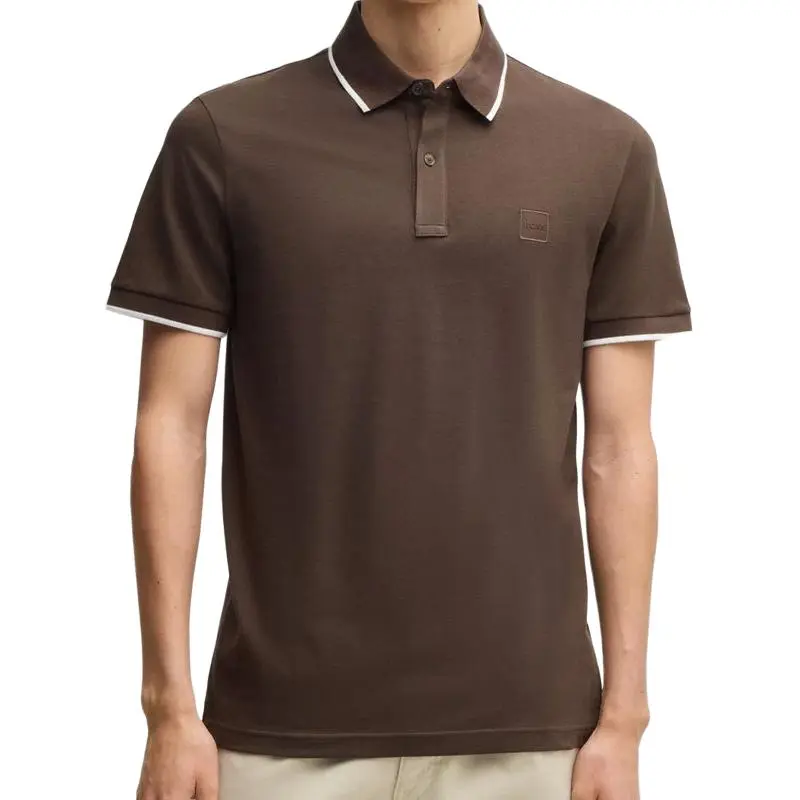 HUGO BOSS Polo Shirt Men's Dark Brown-2