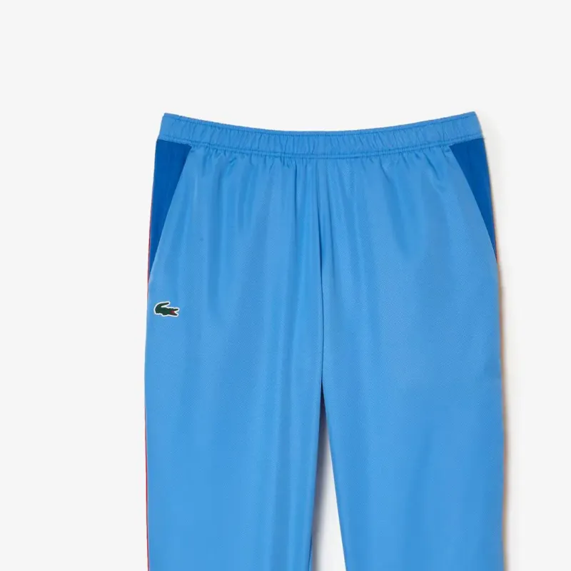 LACOSTE Knitted Sports Pants Men's Blue-4