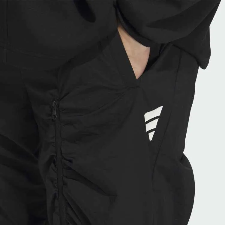 Adidas SS25 Casual Pants Unisex Black Bright White-3