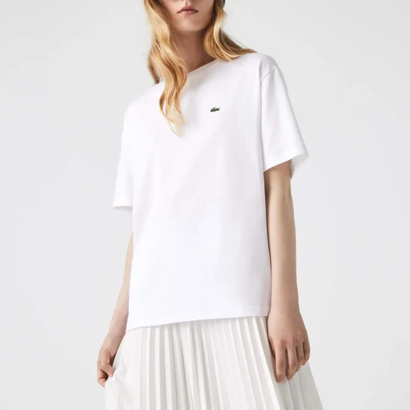 LACOSTE Regular T Shirt Women's White-2