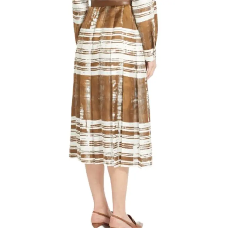 MaxMara Long Sleeved Dresses Women's Brown-5