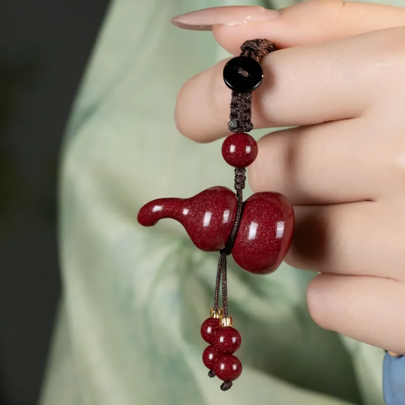 Yo sheng Cinnabar Keychains Unisex-4