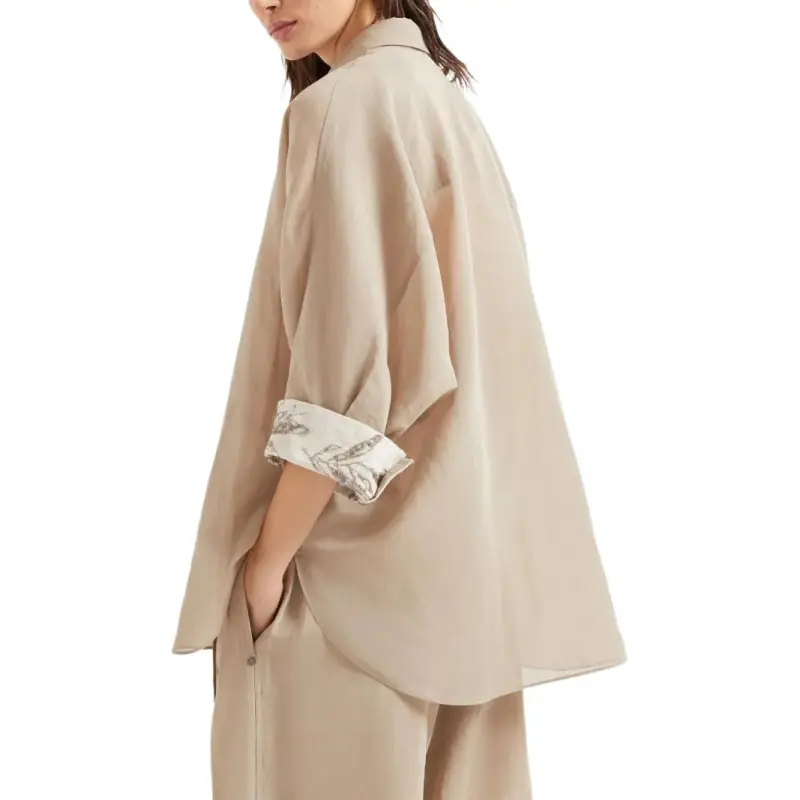 Brunello Cucinelli Flora Embroidered Shirt-3
