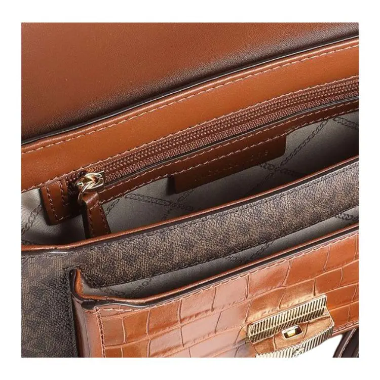 MICHAEL KORS Bradshaw Leather Shoulder Bag, Crossbody Bag Women's Chestnut-4