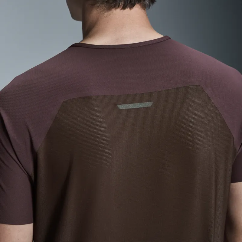 On Performance T Shirt Men's Mulberry Purple/Scarlet-4