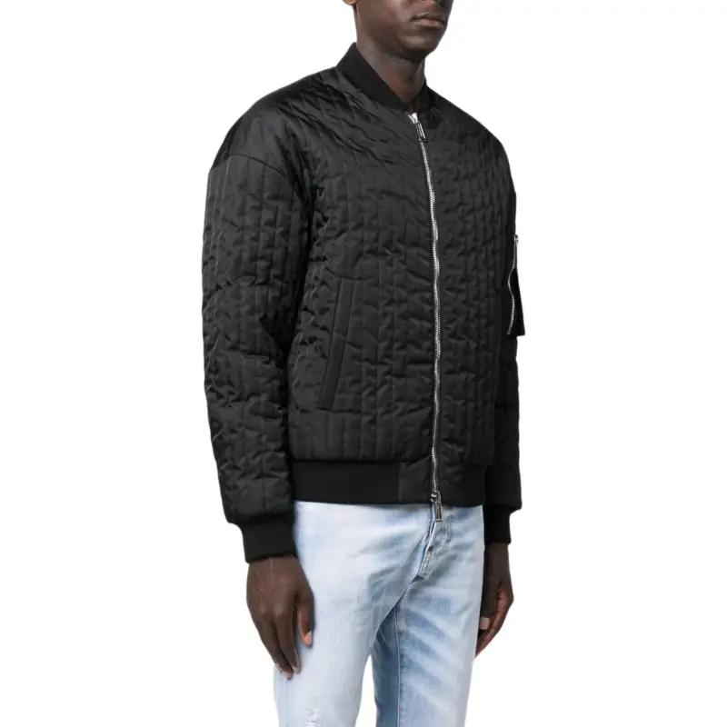DSQUARED 2 Long Sleeved Quilted Zip Up Jacket-5