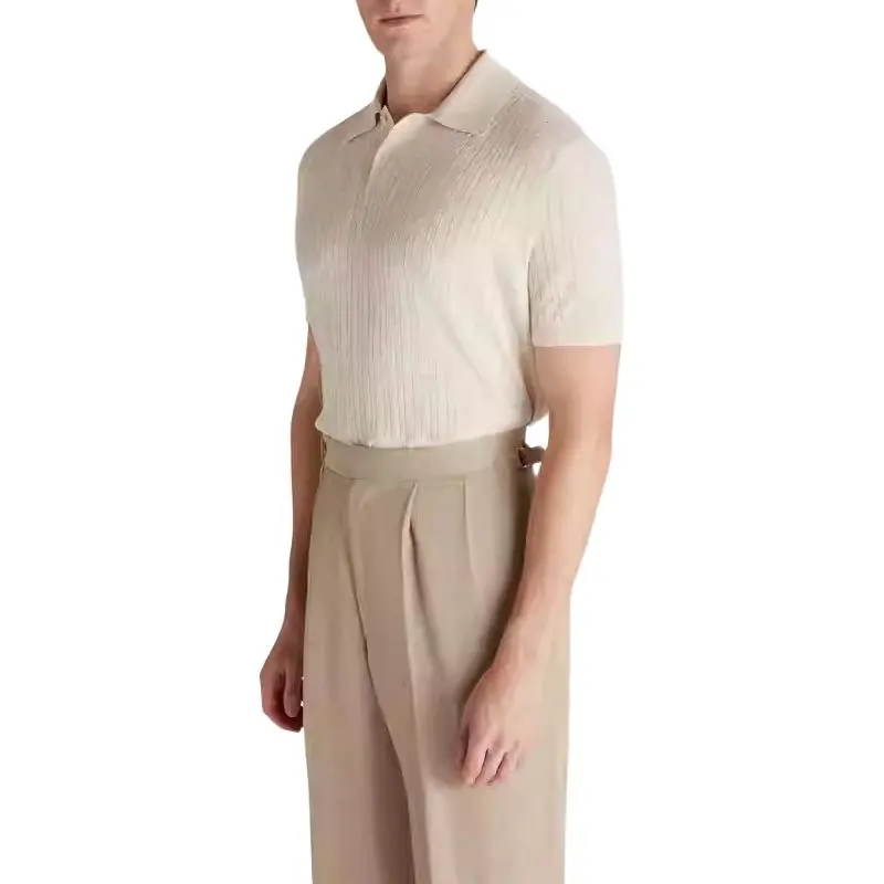 Dunhill SS25 Polo Shirt Men's Beige-1