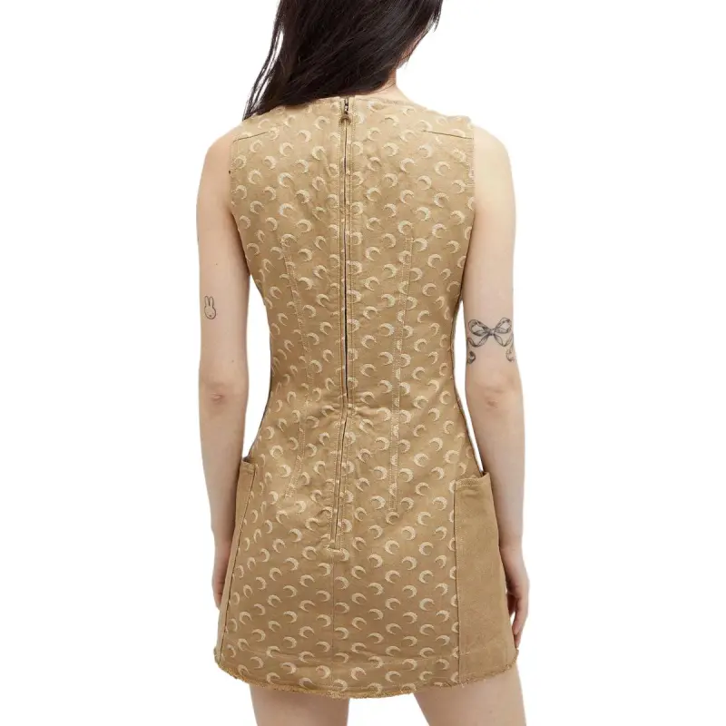 Marine Serre Monogrammed Sleeveless Dress-4