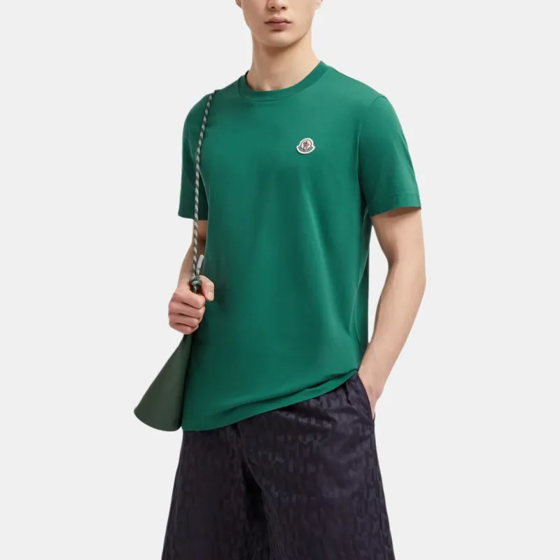 Moncler T Shirts Men 3 Pack White+Bottle Green+Marine Blue-2