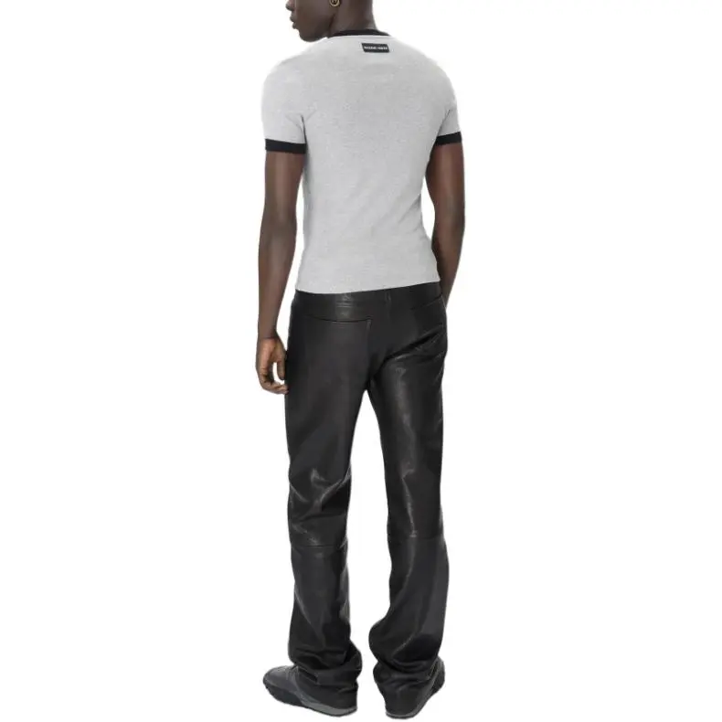 Marine Serre Moon Logo Jersey Fitted T Shirt-4