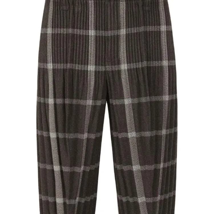 Homme Plissé Issey Miyake Casual Pants Men's Black-2