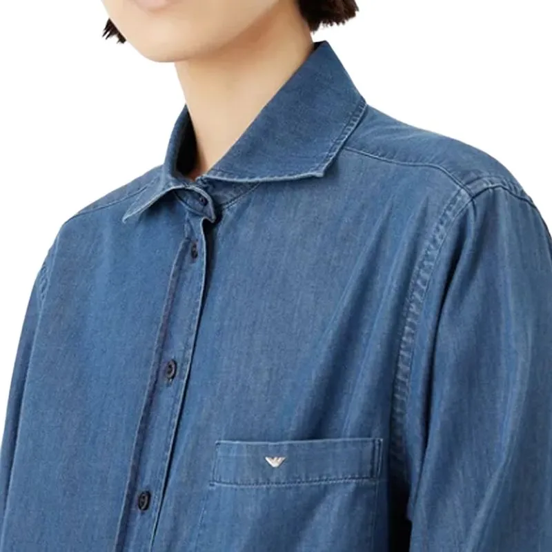 EMPORIO ARMANI Shirt Women's Blue-4