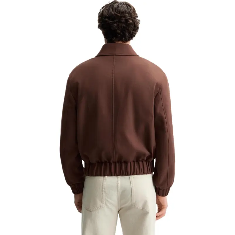 ZARA Jackets Coats Men's Burgundy-4