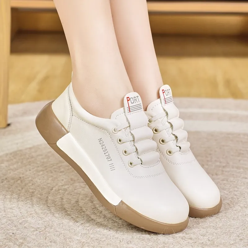 Reivanti Casual Single Shoes 3cm Women's Beige-2