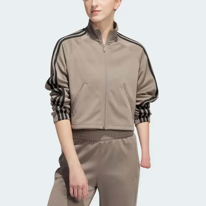【adidas】TRICOT WARM-UP JACKET adidas Men's Warm-up Tricot Regular Camo Track Jacket, Black