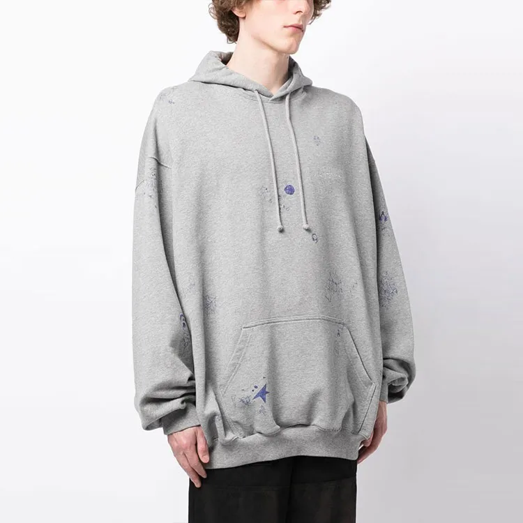 Vetements Sweatshirts Men Heather Gray-3