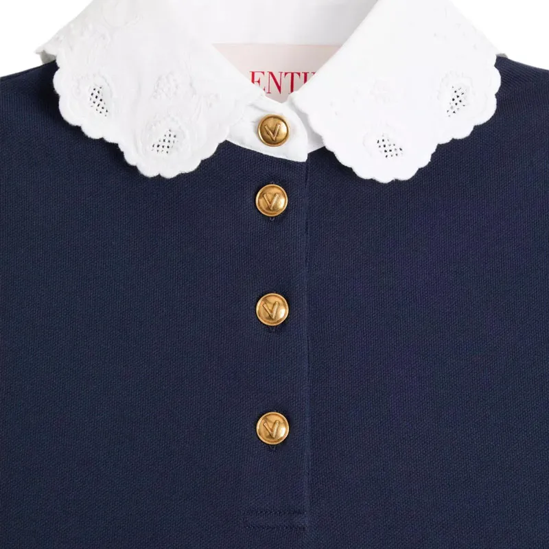 Valentino Polo Shirt Women's Marine Blue-3