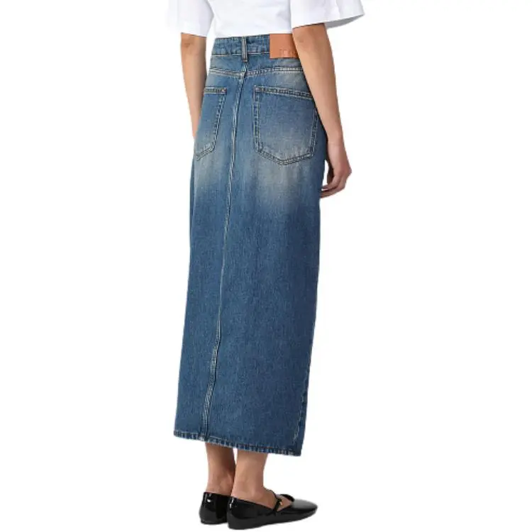 MSGM Denim Midi Skirt-5