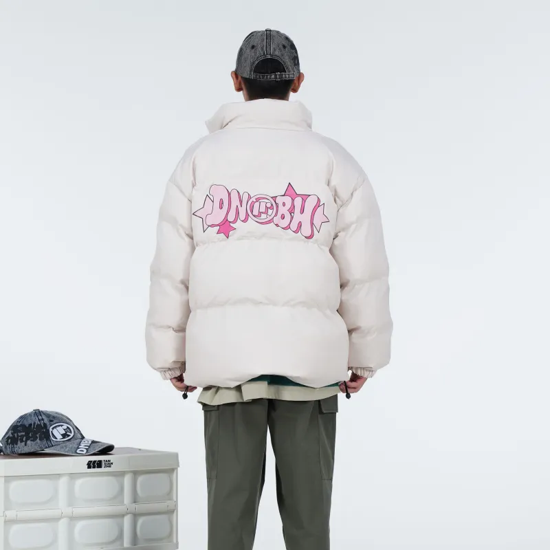 DNBH Puffer Jacket Mid Length Coat Unisex Multiple Colors-4