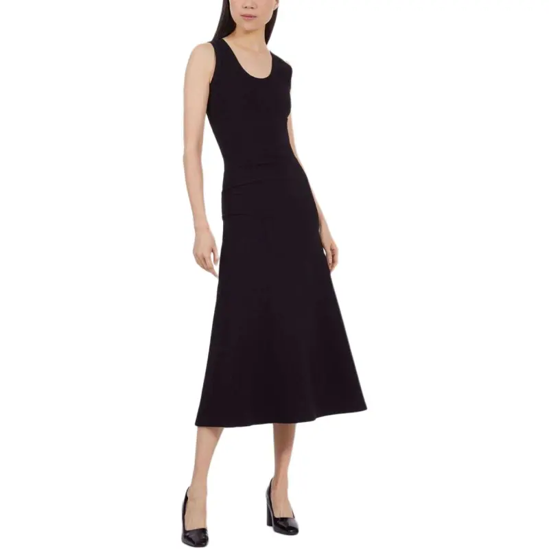 Ferragamo Sleeveless Dresses Women's Black-3