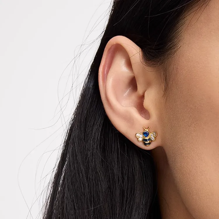 Kate Spade Copper Stud Earrings Women's Gold-2