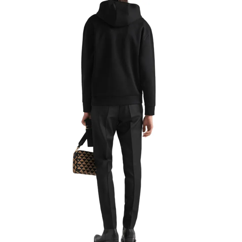 PRADA Sweatshirts Men Black-2