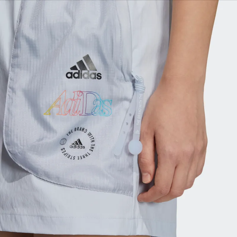 Adidas Casual Shorts Women's Blue-4