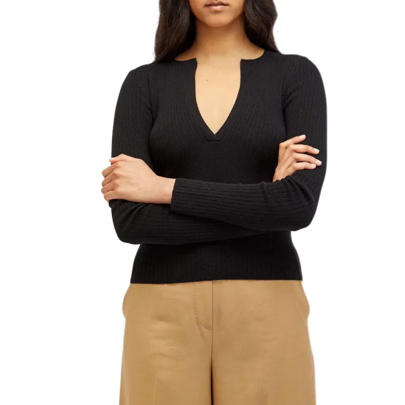 MaxMara V Neck Long Sleeved Top-5