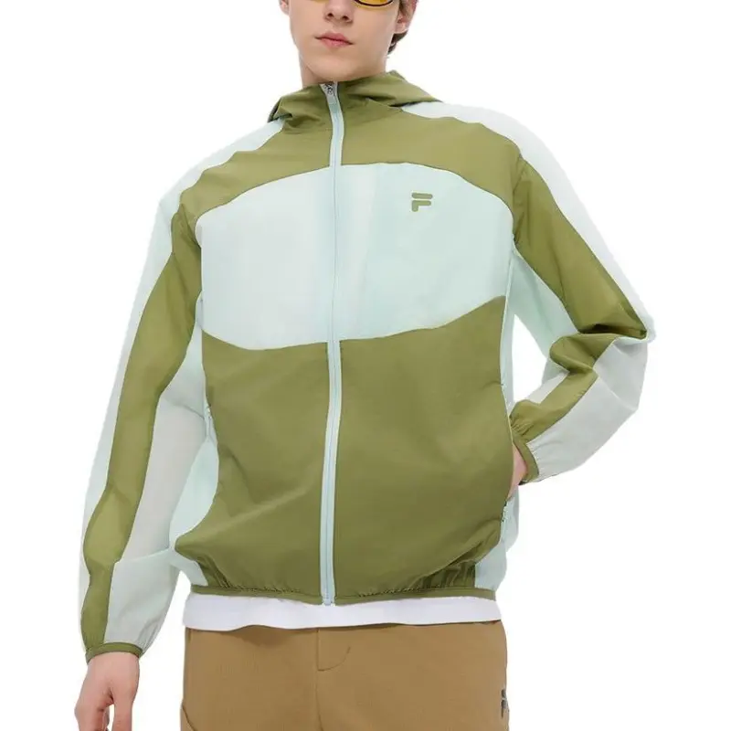 FILA FUSION FOB Collection FUSION LIFE Jackets Coats Men's Yellow Floral Green-2