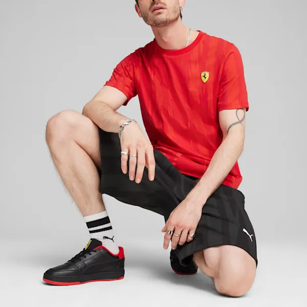 PUMA Scuderia Ferrari T Shirts Men Ferrari Red-3