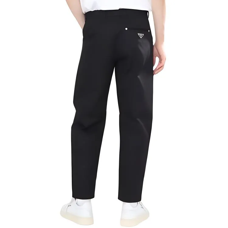 PRADA Triangle Logo Tapered Leg Jeans-5