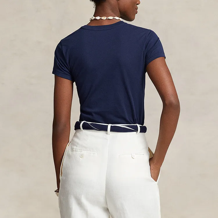Polo Ralph Lauren T Shirts Women's Marine Blue-3