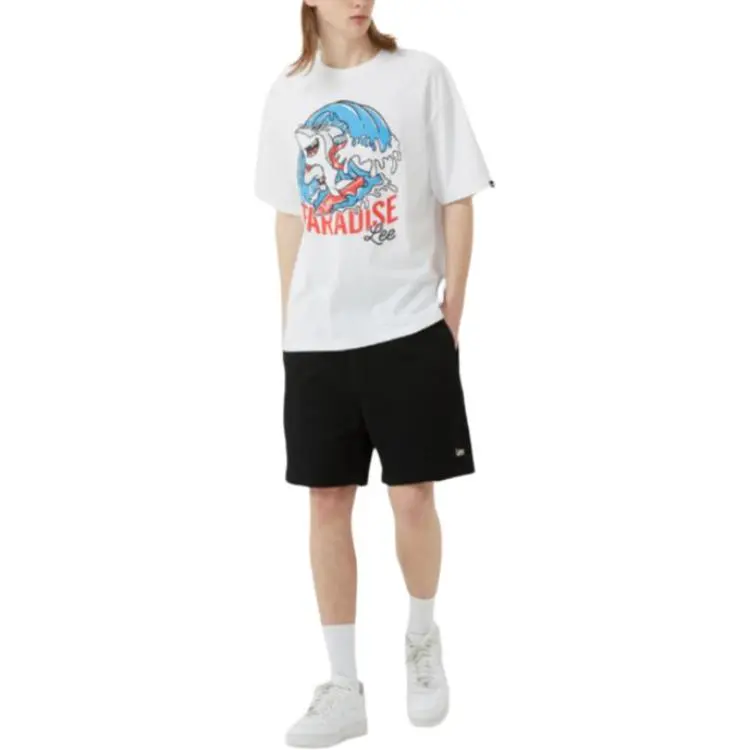 Lee Drop Shoulder Sleeve T Shirt Women's White-5