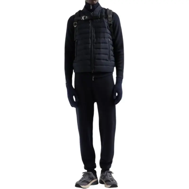 EMPORIO ARMANI Travel Essential Knit Blouson With Quilted Insert-1