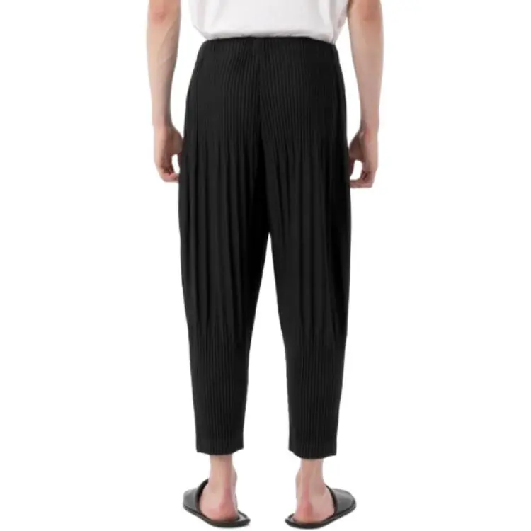 Homme Plissé Issey Miyake Casual Pants Men's Black-1