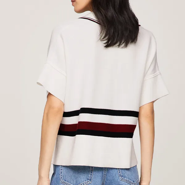 Tommy Hilfiger Polo Shirt Women's White-3