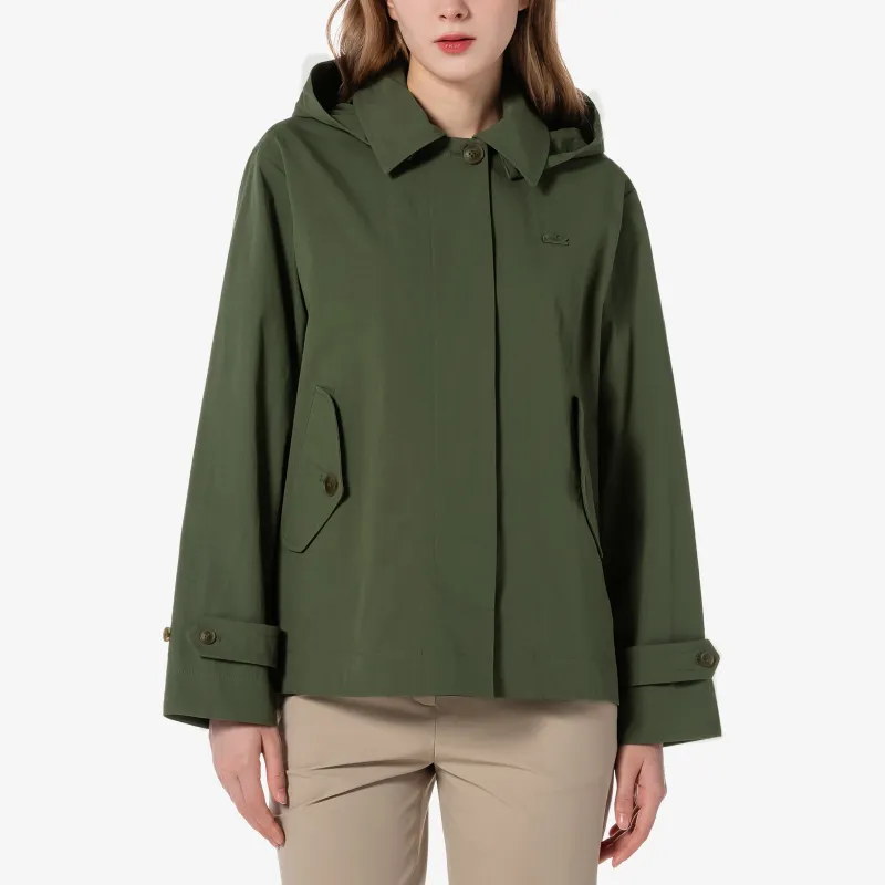 LACOSTE Trench Coat Women's Green-1