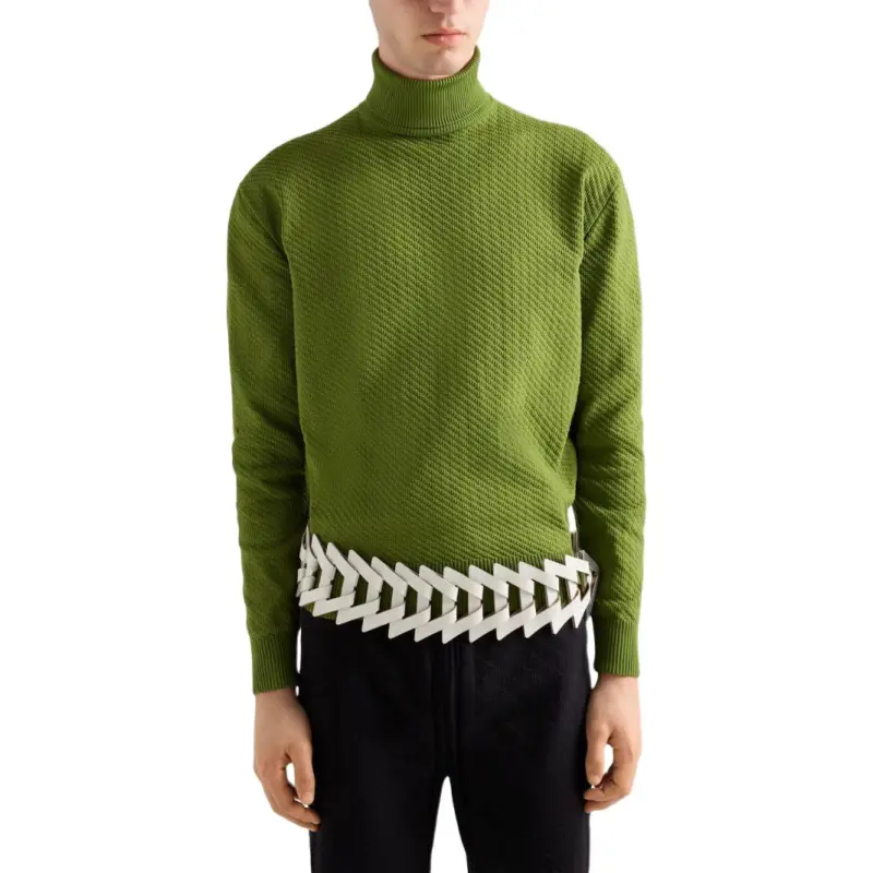 PRADA Turtleneck Nylon Sweater-1
