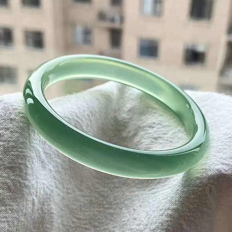 Grace Chalcedony Jade Bangles Women's-3
