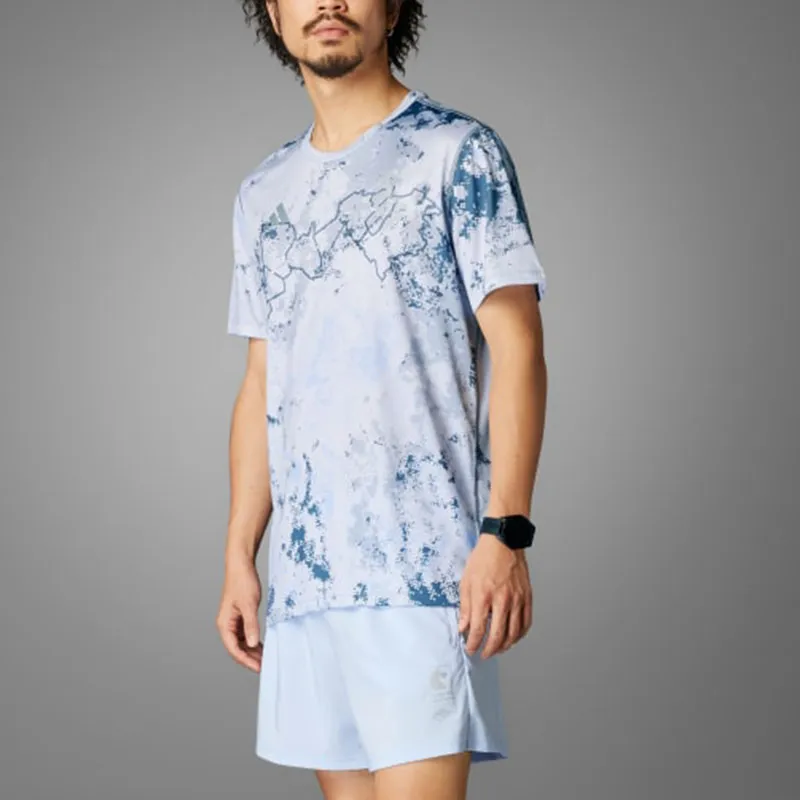 Adidas Free Shipping With AdiClub Boston Marathon® 2025 Allover Print Tee-1