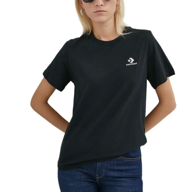 Converse Star Chevron T Shirt Women's Black-3