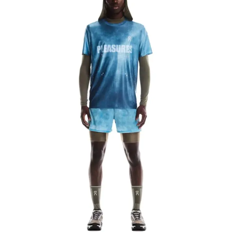 On x PLEASURES X The Loop SS25 Sports Shorts Men's Blue-1