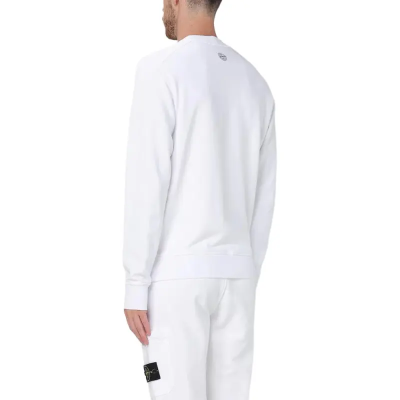 STONE ISLAND Logo Embossed Crewneck Sweatshirt-4