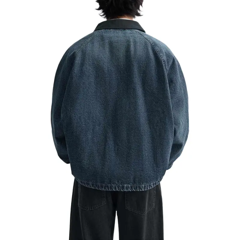 ZARA Denim Jackets Men Blue-4