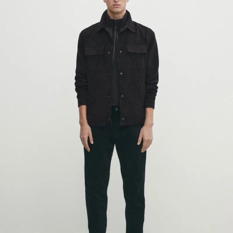 Massimo Dutti Jackets Men Navy Blue-1