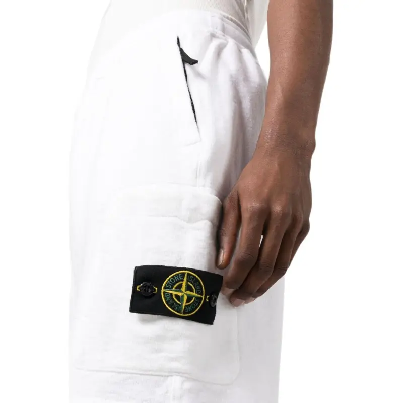 STONE ISLAND Side Logo patch Shorts-4