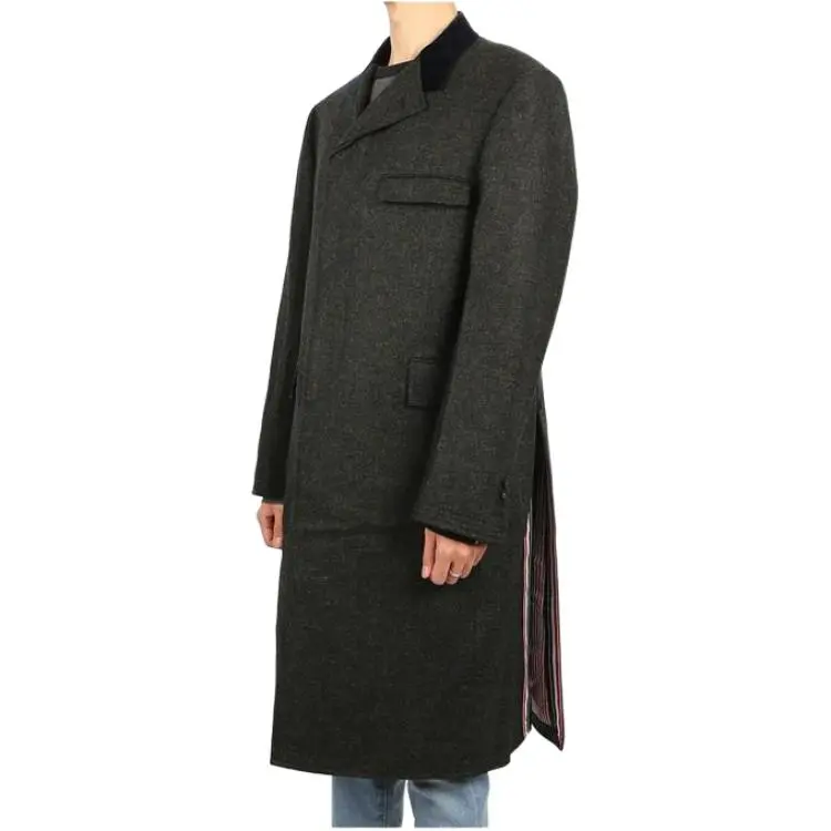 THOM BROWNE Coats Men Gray-3