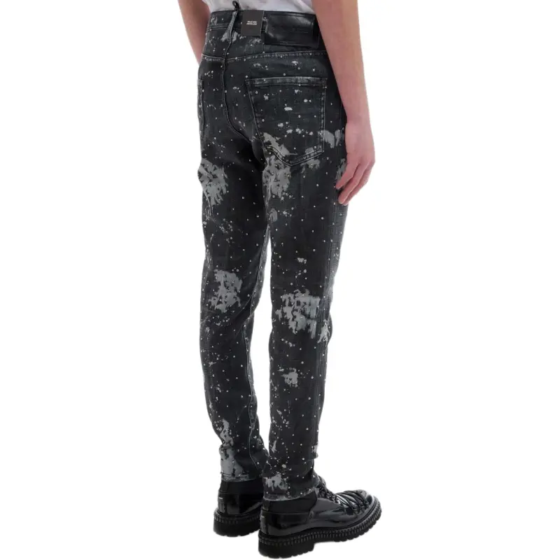 DSQUARED 2 Paint Splatter Printed Skinny Jeans-4