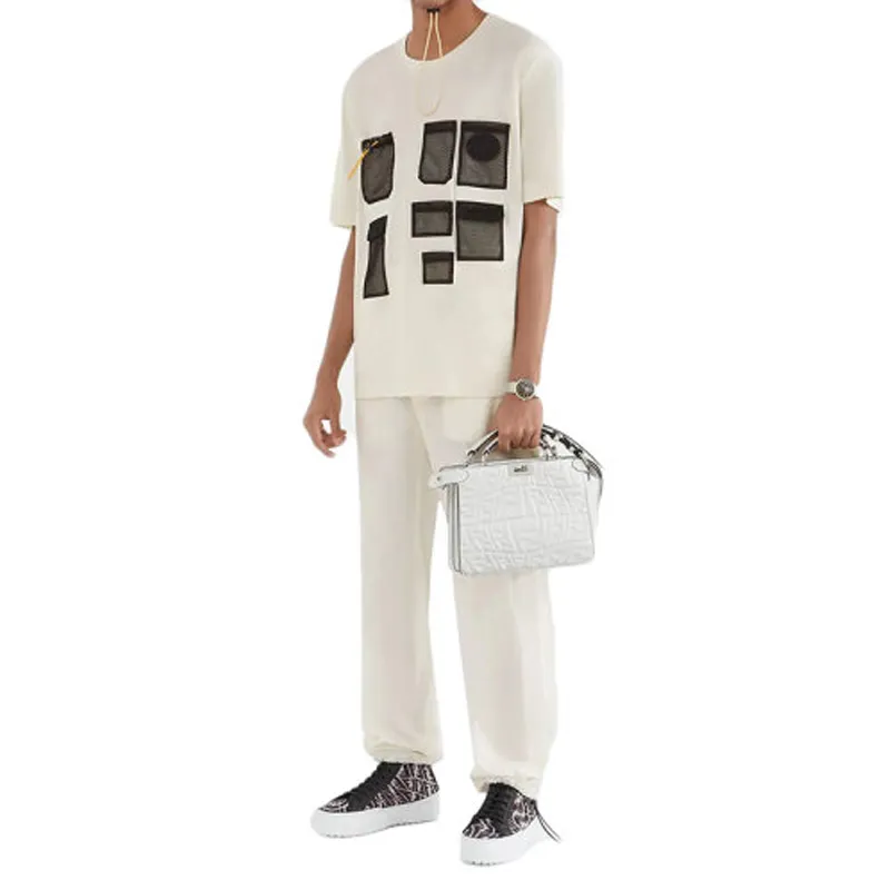 FENDI Commercial Over T Shirt With Mesh Pockets-2