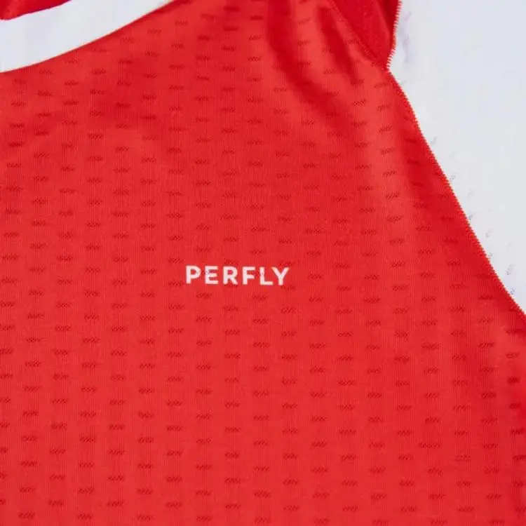 DECATHLON PERFLY TS560 Badminton Jersey Women's Red/Snow/Triumph Red-2